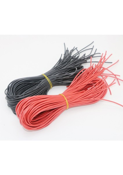 10 Metre/grup Yüksek Kaliteli Tel Silikon 22 24 26 Awg 5m Kırmızı ve 5m Siyah Renk (Yurt Dışından) fiyatları