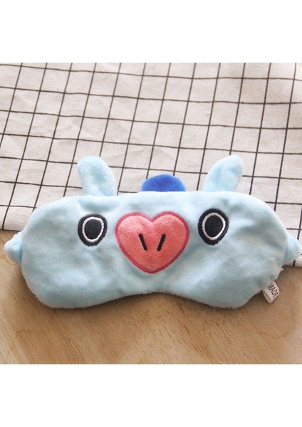 Kpop Bts BT21 Karikatür Göz Maskesi Seyahat Öğle Yemeği Molası Uyku Gölgeleme Nefes Alabilir (Yurt Dışından) fırsatları