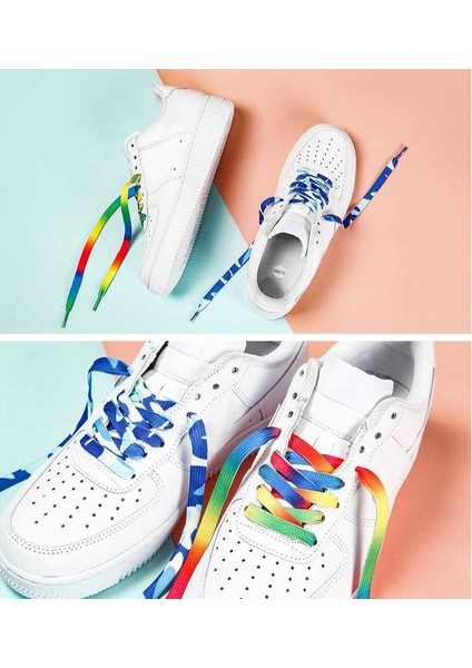 Bir Çift 120CM Gökkuşağı Ayakkabı Bağı (Yurt Dışından) indirimleri