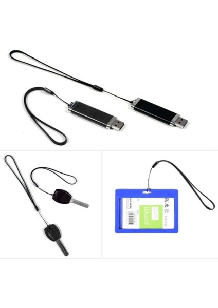 Betty Becky Adet Çok Amaçlı Naylon Asılı Boyun Uzun Halat / Ayrılabilir Boyun Askıları USB Flash Sürücü Anahtarlık Kimlik Kartı Tutucu Için Esnek Sling Kolye Ipi Telefon Askıları Dıy Asma Halatı (Yurt Dışından)