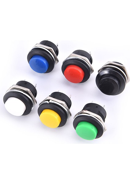 16MM 12V-24V Su Geçirmez Araba LED Güç Düğmesi Anlık Anahtarı Metal On/of (Yurt Dışından) modelleri
