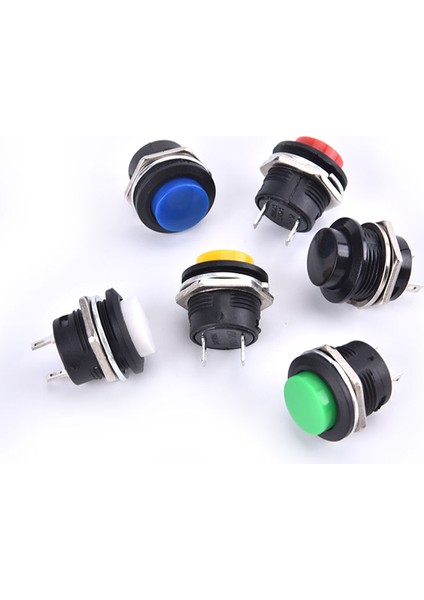 16MM 12V-24V Su Geçirmez Araba LED Güç Düğmesi Anlık Anahtarı Metal On/of (Yurt Dışından) fırsatları