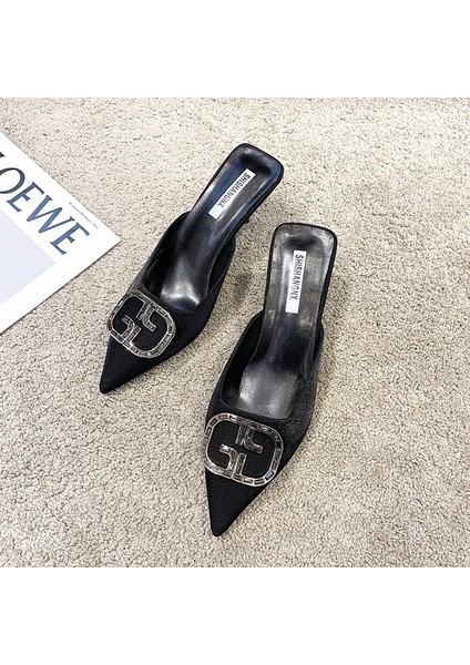 Kadın Sivri Uçlu Katır Topuklu Moda Stiletto Ayakkabı (Yurt Dışından) fiyatları
