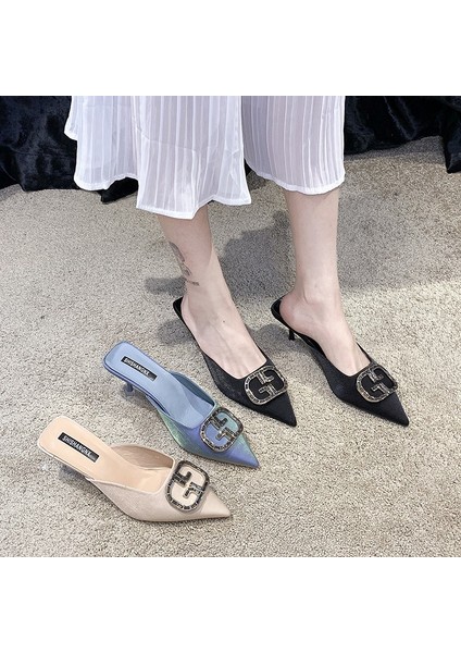 Kadın Sivri Uçlu Katır Topuklu Moda Stiletto Ayakkabı (Yurt Dışından) modelleri