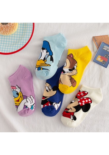Güzel Yaşam Disney Karakteri Moda Kısa Çorap Çorap Kadın Erkek (Yurt Dışından) modelleri