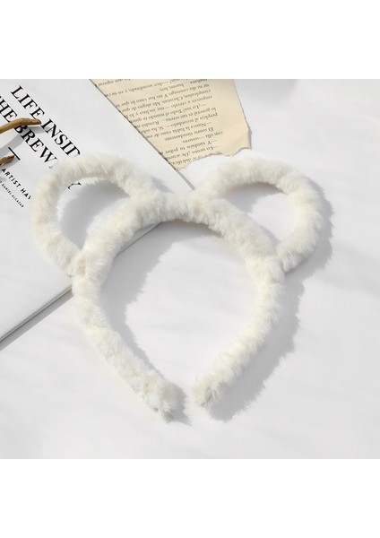 Ins Peluş Hairband Kore Versiyonu Moda Renkli Saç Bandı Bayanlar Basit Tavşan Kulakları Kafa Bandı (Yurt Dışından)