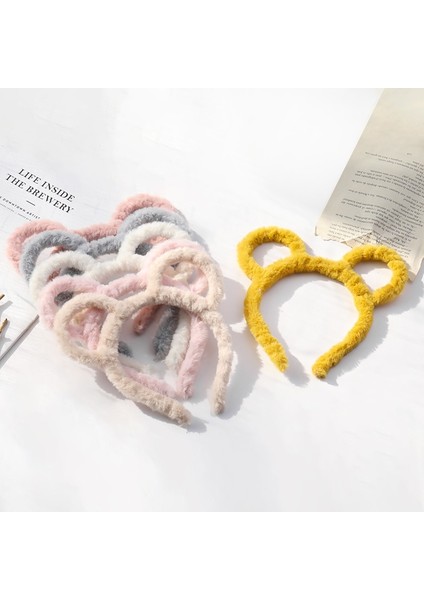 Ins Peluş Hairband Kore Versiyonu Moda Renkli Saç Bandı Bayanlar Basit Tavşan Kulakları Kafa Bandı (Yurt Dışından) indirimleri