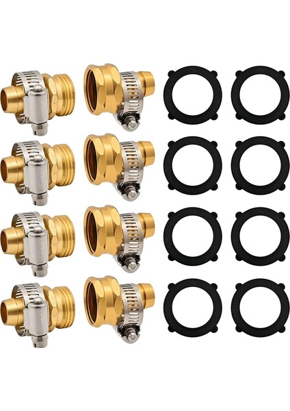 Ncanruı Bahçe Hortumu Tamir Takımı, Alüminyum Su Hortumu Tamir Takımı Hortum Konnektörleri Kelepçeli 5/8 Inç Veya 3/4 Inç Hortum (Yurt Dışından) fırsatları