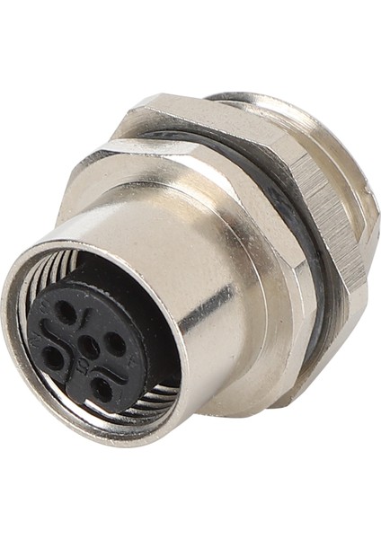 Panele Monte Soket M12 IP67 Su Geçirmez Konnektör 5pin Fiş Adaptörü (Yurt Dışından)