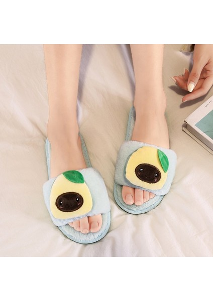 Hazır Stok Bayan Ayakkabı Kadın Ev Terlik Sevimli Çiçekler Meyve Tüylü Terlik Yumuşak Rahat (Yurt Dışından) indirimleri