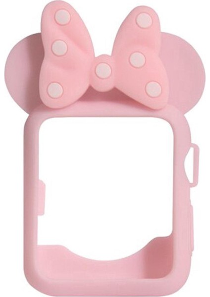 【apple Watch Case Sevimli Minnie Tasarım Kılıf Yumuşak Tpu Karikatür Kapak Kılıf Apple Watch Serisi 6 Se 5 4 3 2 1 38MM 40MM 42MM 44MM Koruyucu Kapak (Yurt Dışından)