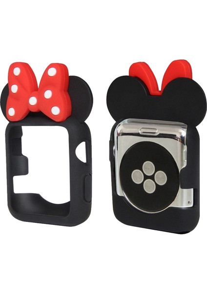 【apple Watch Case Sevimli Minnie Tasarım Kılıf Yumuşak Tpu Karikatür Kapak Kılıf Apple Watch Serisi 6 Se 5 4 3 2 1 38MM 40MM 42MM 44MM Koruyucu Kapak (Yurt Dışından) indirimleri