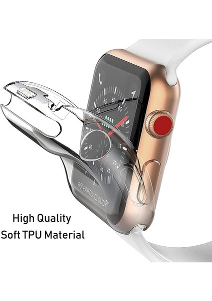 Tam Koruma Şeffaf Kılıf Apple Watch Serisi 7 6 Se 5 4 3 2 1 Iwatch Için Muhafaza 41MM 45MM 42MM 44MM 40MM 38MM Kapak (Yurt Dışından) indirimleri
