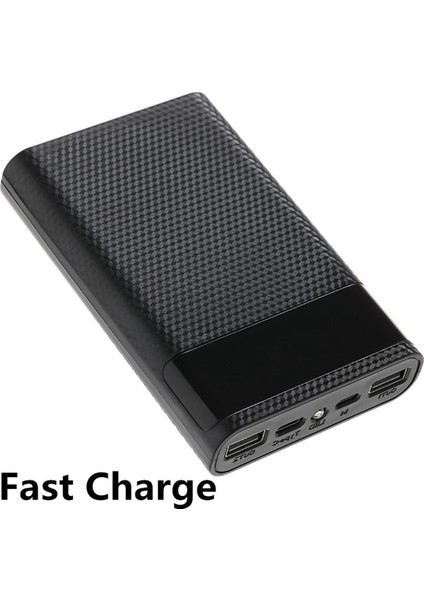 15000MAH Dıy Pil Kabuğu Güç Bankası Kutusu Işıklı Hızlı Şarj Adaptörü (Yurt Dışından)