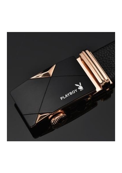 Hazır Stok Playboy Erkek Kemer Rahat Deri Orta Yaşlı Otomatik Toka Kanvas Orijinal Hakiki Hiçbir Kutu (Yurt Dışından) fiyatları