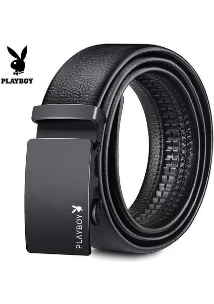 Hazır Stok Playboy Erkek Kemer Rahat Deri Orta Yaşlı Otomatik Toka Kanvas Orijinal Hakiki Hiçbir Kutu (Yurt Dışından) modelleri