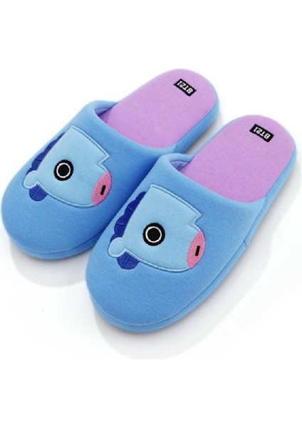 36-42 Boyutları Için Uygundur Kpop Bts Bangtan BT21 Terlik Yumuşak Peluş Ev Iç Zemin Sürükle Peluş Terlik (Yurt Dışından) fiyatları