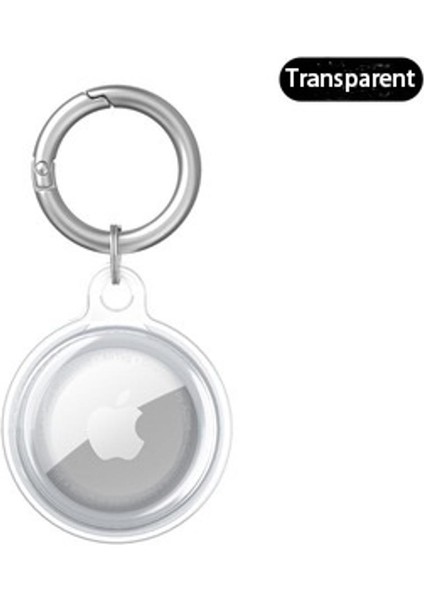 Airtags Için Apple Hava Etiketi Kılıf Koruyucu Kapak Anahtarlık Anti-Çizik Anti-Düşme Koruyucu Kılıf Şeffaf Hava Etiketleri Kabuk Kılıf (Yurt Dışından)