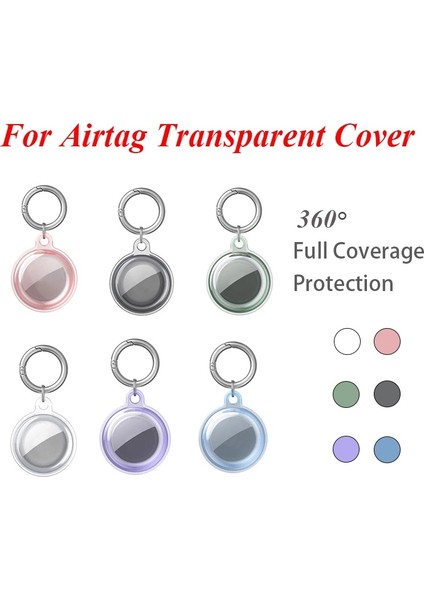 Airtags Için Apple Hava Etiketi Kılıf Koruyucu Kapak Anahtarlık Anti-Çizik Anti-Düşme Koruyucu Kılıf Şeffaf Hava Etiketleri Kabuk Kılıf (Yurt Dışından) modelleri