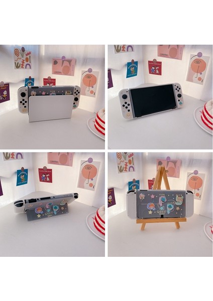 Nintendo Anahtarı OLED Kılıf Koruyucu Kapak Ns Karikatür Desen Koruyucu Kabuk Darbeye Dayanıklı Oyun Aksesuarları (Yurt Dışından) modelleri