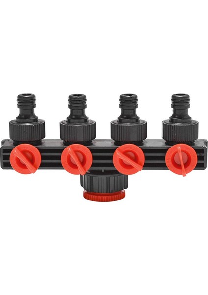 Bahçe Hortumu Ayırıcı Boru Bağlantıları 4 Yollu Ayırıcı Plastik Konnektör Sulama Adaptörü Bahçe Fourway Vana Yön Değiştirici Musluk (Yurt Dışından)