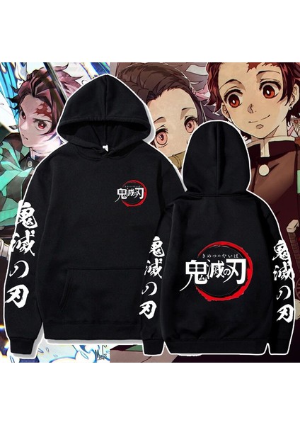 Unisex Bezler Demon Slayer Kapşonlu Anime Moda Gevşek Kollu Rahat Hip Hop (Yurt Dışından) modelleri