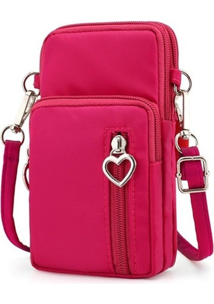 Moda Kadın Spor Kare Çanta Mini Cep Telefonu Kılıfı Crossbody Omuz Çantaları (Yurt Dışından)