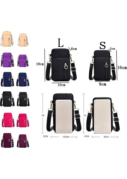 Moda Kadın Spor Kare Çanta Mini Cep Telefonu Kılıfı Crossbody Omuz Çantaları (Yurt Dışından) fırsatları