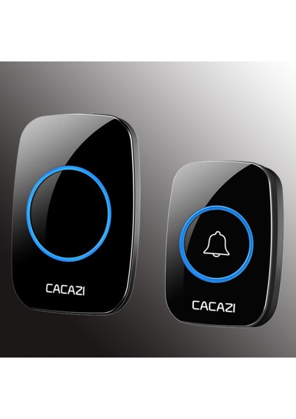 A10 Su Geçirmez Ev Kablosuz Kapı Zili Akıllı LED Işık Çağrı Bell 38 Yüzükler (Yurt Dışından) fırsatları