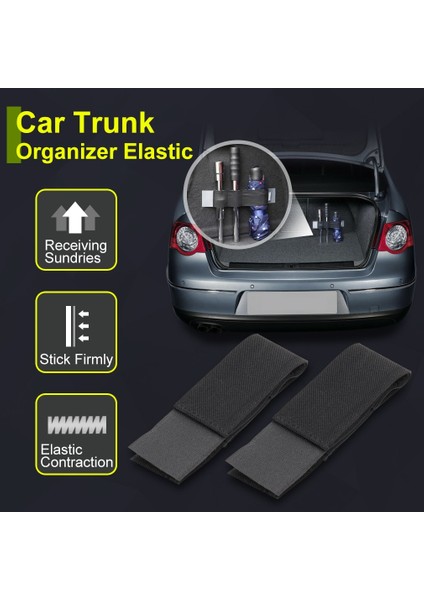 Sıcak Araba Gövde Organizatör Kanca ve Döngü Sabit Sapanlar Kemer Saklama Çantası Elastik Sihirli Bantlar Oto Araba Aksesuarları (Yurt Dışından) fırsatları