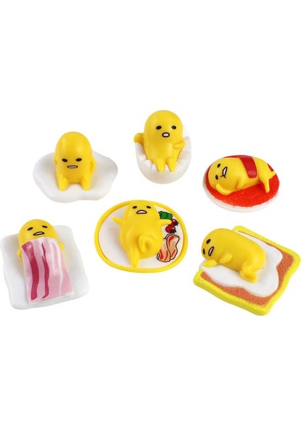 Adet/takım Anime Gudetama Tembel Oyuncak Kolye Anahtarlıklar Pvc Aksiyon Figürleri Oyuncak (Yurt Dışından) fiyatları