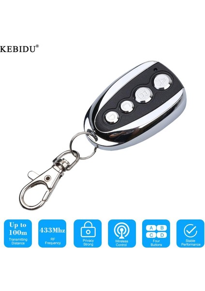Kebidu Evrensel 433MHZ 433.92MHZ Kablosuz Rf Uzaktan Kumanda Anahtarı 4 Kanal Otomatik Klonlama Anahtar Teksir Makinesi (Yurt Dışından)