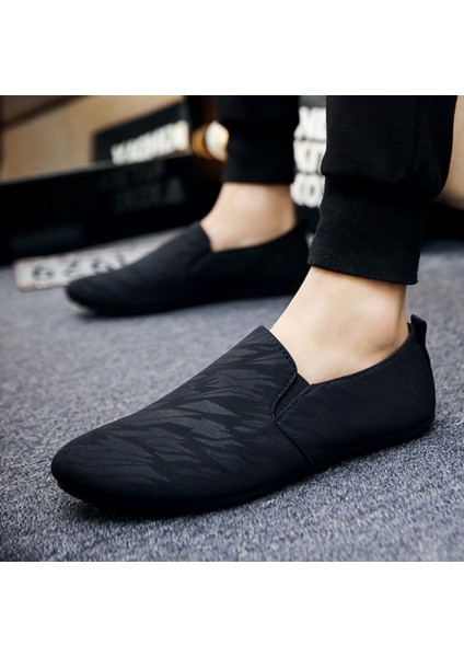 Hazır Kanvas Ayakkabılar Moda Erkek Ayakkabı Slip-On Nefes Alabilen Günlük Ayakkabılar (Yurt Dışından)