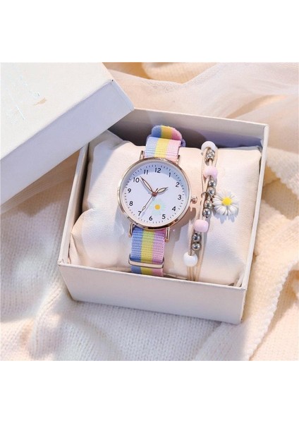 Reçel Tangan Wanita Cantik Kore Basit Kadın Saatler Su Geçirmez Moda Renkli Kumaş Kayış Aydınlık Kızlar Kol Saati Ins Üniversite Öğrencisi Izle (Yurt Dışından) fiyatları