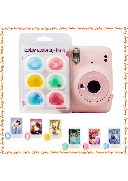 Fujifilm Instax Mini 11 Kamera Yakın Çekim Lens Filtresi 6 Renk Için (Yurt Dışından)