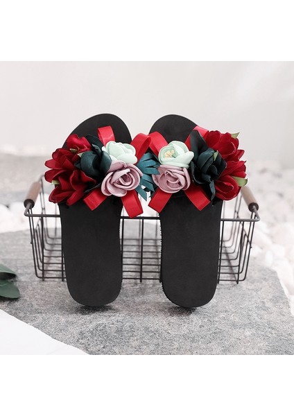 Moda Kadın Günlük Çiçek Terlik (Yurt Dışından)