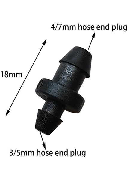 100 Adet Bahçe Su Hortum Ucu Konektörü Sera Mikro Damla Sulama Sistemi 3/5mm 4/7mm Hortum Uç Tapaları (Yurt Dışından) modelleri