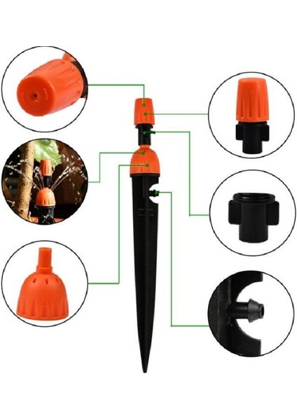 Bahçecilik Ayarlanabilir Ekipman Mikro Püskürtme Damla Sulama Atomize Yağmurlama Otomatik Sulama Cihazı (Yurt Dışından) fiyatları