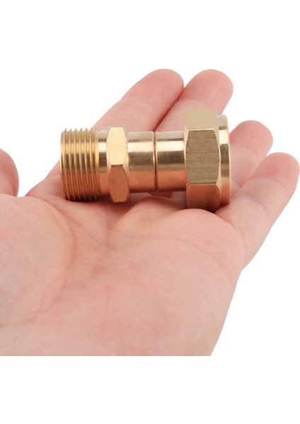 3x Basınçlı Yıkama Makinesi Döner Bağlantı, Bükülmez Hortum Bağlantısı, Bükülmez Metrik M22 14MM Bağlantı, 3000 Psi (Yurt Dışından) fırsatları