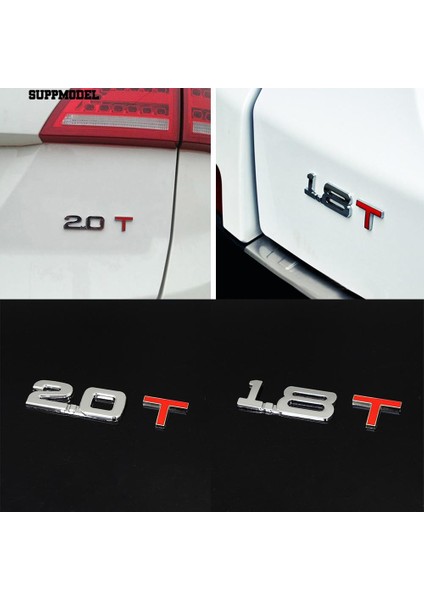 3D Metal 1.6 1.8 2.0 3.0 T Logo Amblem Rozeti Araba Styling Etiketler Çıkartmaları Dekor (Yurt Dışından)
