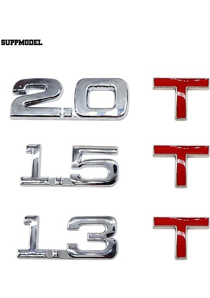3D Metal 1.6 1.8 2.0 3.0 T Logo Amblem Rozeti Araba Styling Etiketler Çıkartmaları Dekor (Yurt Dışından)