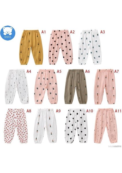 Babyl Hazır Stok Çocuk Kız Bebek Pamuk Yumuşak Çiçek Desenli Uzun Pantolon (Yurt Dışından) fiyatları