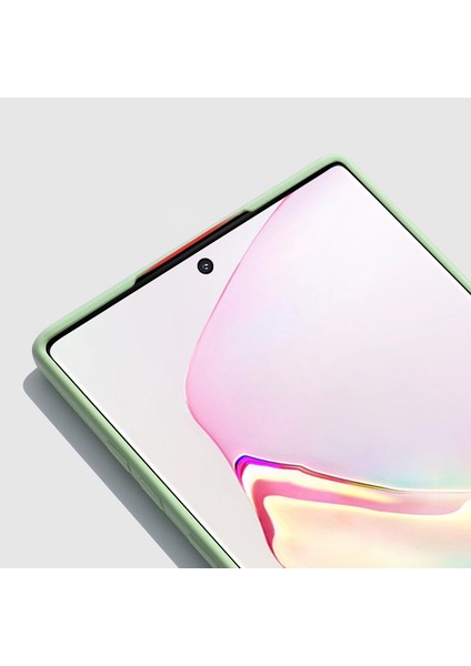 Ince Telefon Kılıfı Samsung Galaxy Note 10 Plus NOTE10 9 8 Arka Kapak Pürüzsüz Sıvı Yumuşak Silikon Akın Koruyucu Muhafaza (Yurt Dışından)
