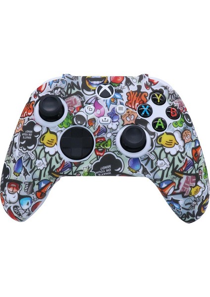 Xbox Serisi S/x Denetleyicisi Için Kol Kol Kabuğu Kamuflaj Koruyucu Kılıf Silikon Kapak (Yurt Dışından)