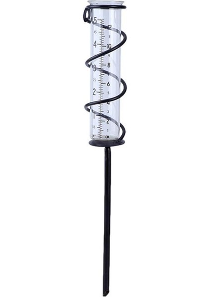 Açık Spiral Yağmur Ölçer Bahçe Cam Yağmur Suyu Sayacı Temizle Ölçüm Dekor Bahçecilik Doğru Yağmur Suyu Toplama (Yurt Dışından)