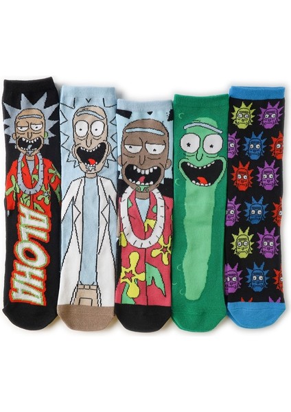 Moda Erkek Komik Çoraplar Moda Kadın Kişilik Anime Çorap Karikatür Moda Yüksek Kaliteli Dikiş Deseni (Yurt Dışından)