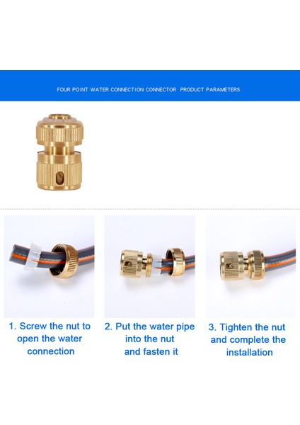 Adet Pirinç 1/2 Hortum Hızlı Bağlantı Bahçe Sulama Boru Bağlantıları Adaptörü Güneş Işığı Süper Mağaza (Yurt Dışından) modelleri