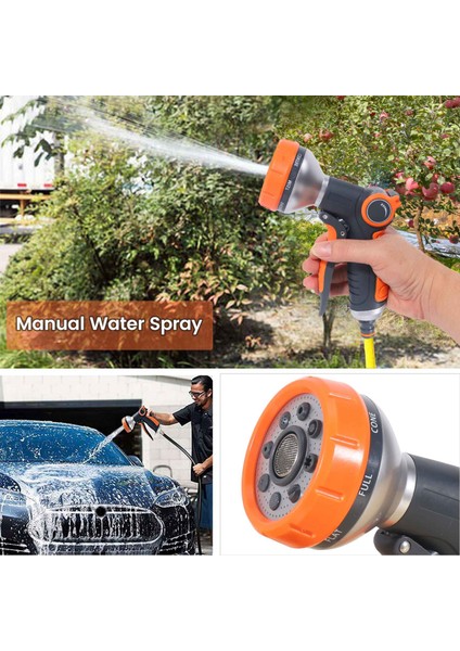 Bahçe Hortum Nozulları Kiti 8 Ayarlanabilir Desenler Hortum Püskürtme Memesi Sulama Aksesuarları Bahçe Sulama Çim Yıkama Için (Yurt Dışından) modelleri