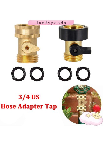 Lanfy Hortum Boru Ayırıcı Tamir Kiti Pirinç Küresel Vana Sulama Ekipmanları Sulama Hortumu Konnektörü (Yurt Dışından)