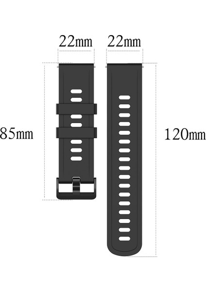 Realme Watch S Akıllı Saat Bandı Bilezik Wirststrap Için 22MM Yumuşak Silikon Kayış (Yurt Dışından)